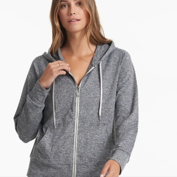 Vuori Tops - Vuori Halo Performance Hoodie Grey Heather DreamKnit